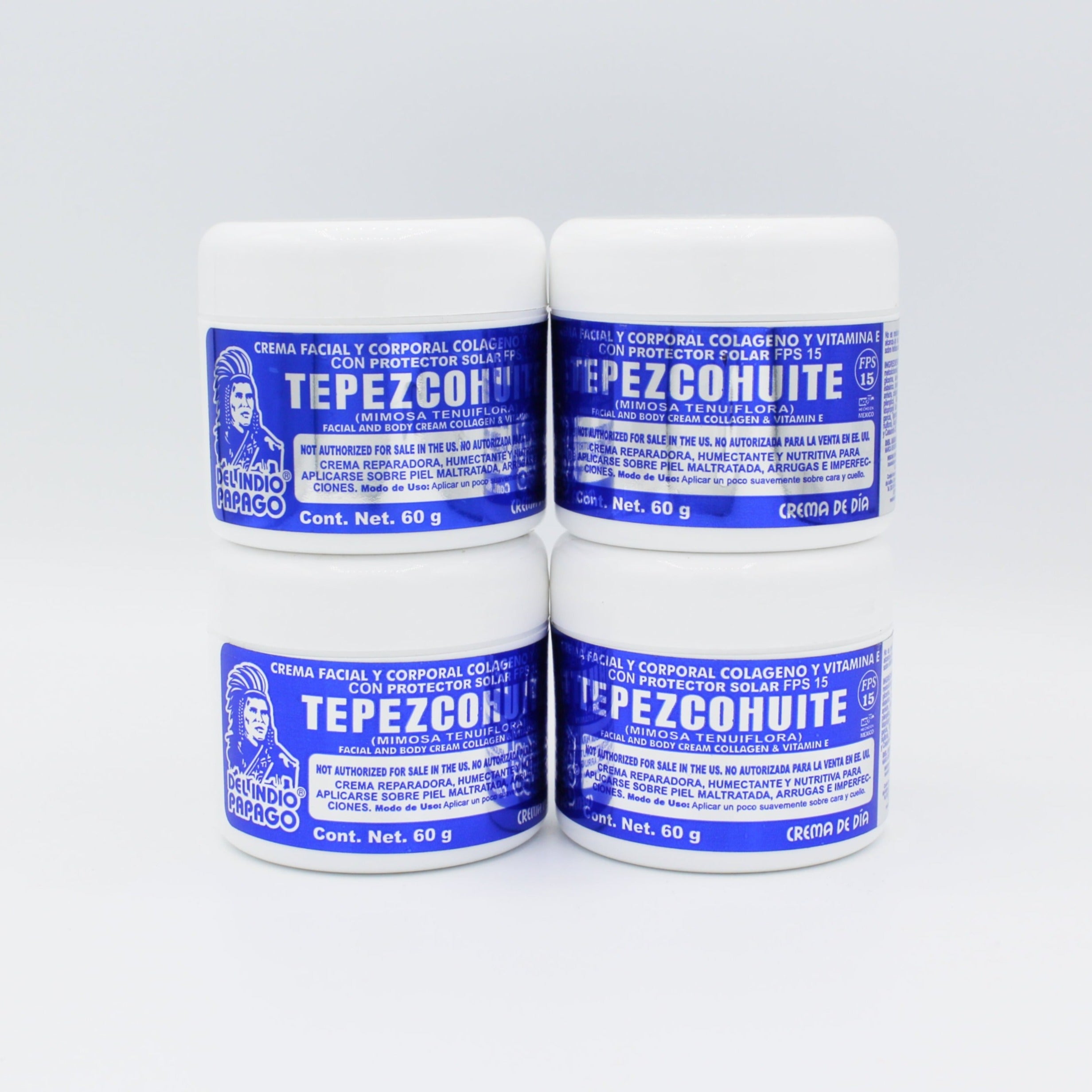 Del Indio Papago | Tepezcohuite Facial & Body Day Cream | 60g