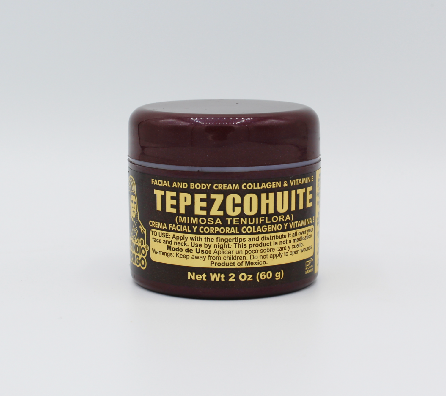 Del Indio Papago | Tepezcohuite Facial & Body Night Cream | 120g