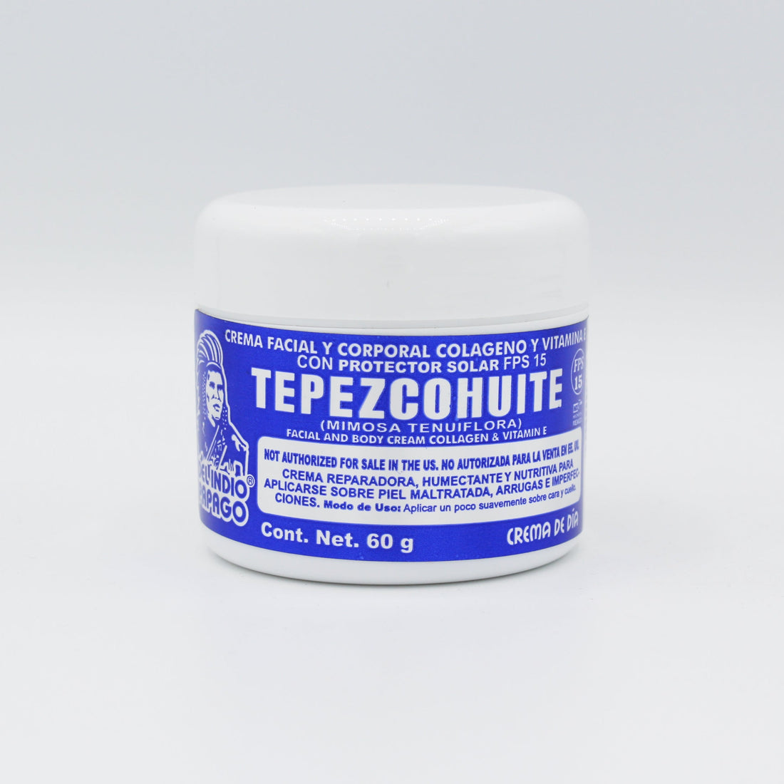 Del Indio Papago | Tepezcohuite Facial & Body Day Cream | 120g